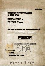 FRAGMENTATION PROCESSES IN SOFT ROCK（ PDF版）