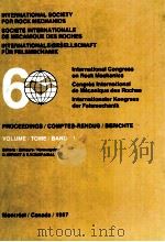 INTERNATIONAL SOCIETY FOR ROCK MECHANICS 60 VOLUME 1（1987 PDF版）