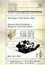 DEVONIAN SERIES BOUNDARIES:RESULIT OF WORLD-WIDE STUDIES（1985 PDF版）