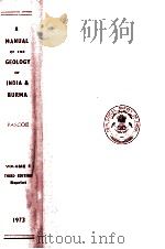 A MANUAL OF THE GEOLOGY OF INDIA AND BURMA VOL.Ⅰ（1973 PDF版）