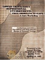 LOWER CRETACEOUS DEPOSITIONAL ENVIRONMENTS FROM SHORELINE TO SLOPE-A CORE WORKSHOP（1985 PDF版）