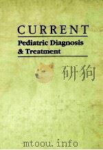 CURRENT PEDIATRIC DIAGNOSIS&TREATMENT 1991 PDF电子版封面 0838514294