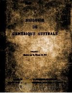Biologie de L'amérique australe volume I Etudes sur la faune du sol（1962 PDF版）