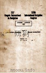 XIXth International Navigation Congress 1957 PDF电子版封面