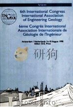PROCEEDINGS SIXTH INTERNATIONAL CONGRESS INEERNATIONAL ASSOCIATION OF ENGINEERING GEOLOGY（1990 PDF版）