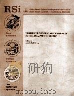 FERTILIZER MINERAL OCCURRENCES IN THE ASIA-PACIFIC REGION（1980 PDF版）