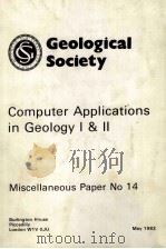 COMPUTER APPLICATIONS IN GEOLOGYⅠ&Ⅱ（1982 PDF版）