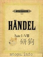 EDITION PETERS Nr.4a HANDEL Suite I-VIII PDF电子版封面