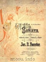 J.B.FOERSTER SONATA VIOLONCELLE&PIANO PDF电子版封面 JOS.B.FOERSTER