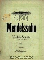 EDITION PETERS Nr.1732 VIOLIN=SONATE Opus4（7 PDF版）
