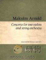 CONCERTO FOR TWO VIOLINS AND STRING ORCHESTRA OP.77 PDF电子版封面