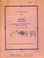 SUITE EN SI BEMOL MAJEUR PDF电子版封面 A.VIVALDI