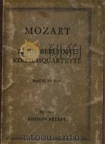 STREICHQUARTETTE Nr.6-10 PDF电子版封面 W.A.MOZART