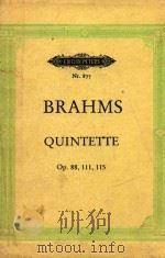EDITION PETERS Nr.877 QUINTETTE Opus88，111，115（ PDF版）