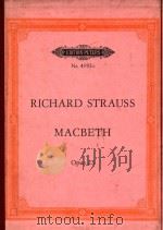 EDITION PETERS Nr.4192c RICHARD STRAUSS MACBETH Opus23（ PDF版）
