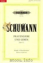 EDITION PETERS Nr.9536 ROBERT SCHUMANN FRAUENLIEBE UND LEBEN OPUS42（ PDF版）
