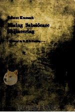 Mining subsidence engineering（1983 PDF版）
