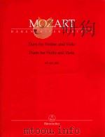 W.A.MOZART DUOS FUR VIOLINE UND VIOLA KV423（1975 PDF版）