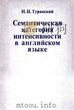 Семантическая категория интесивности в английском языке（1990 PDF版）