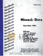 MINERAL:DATA SEPTEMBER 1983 PDF电子版封面