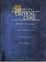 Standards for critical care 1985 PDF电子版封面 0801625262