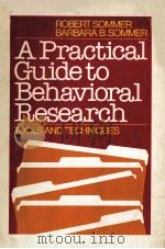 A PRACTICAL GUIDE TO BEHAVIORAL RESEARCH  TOOLS AND TECHNIQUES（1980 PDF版）