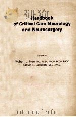 Handbook of critical care neurology and neurosurgery（1985 PDF版）