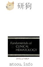 FUNDAMENTALS OF CLINICAL HEMATOLOGY  FOURTH EDITION（1976 PDF版）