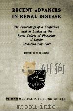 RECENT ADVANCES IN RENAL DISEASE（1962 PDF版）
