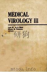 Medical Virology III 1984 PDF电子版封面 9780444008299;0444008292