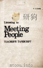 Listening to meeting people  teacher's tapescript（1984 PDF版）