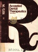 ACCEPTED DENTAL THERAPEUTICS 35TH EDITION 1973 PDF电子版封面
