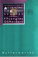 INTRODUCTION TO ACCOUNTING FOR BUSINESS STUDIES FIFTH EDTITON（1990 PDF版）