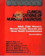 CLINICAL APPLICATIONS OF NURSING DIAGNOSIS  SECOND EDITION（1989 PDF版）