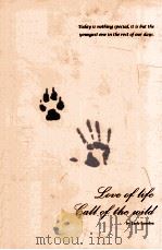 LOVE OF LIFE  GALL OF THE WILD（ PDF版）