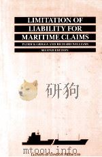 LIMITATION OF LIABILITY FOR MARITTIME CLAIMS 1991 PDF电子版封面 1850443378