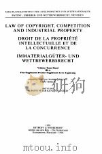 LAW OF COPYRIGHT COMPTITION AND INDUSTRIAL PROPERTY VOLUME III-A（1979 PDF版）