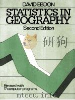 Statistics in geography : a practical approach（1985 PDF版）