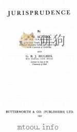 JURIDPRUDENCE 1923 PDF电子版封面