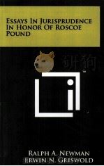 Essays in jurisprudence in honor of Roscoe Pound（1962 PDF版）