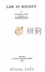 Law in society（1965 PDF版）