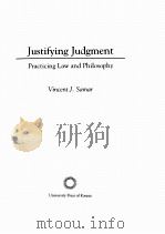 JUSTIFYING JUDGMENT  PRACTICING LAW AND PHILOSOPHY（1998 PDF版）