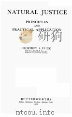 NATURAL JUSTICE  PRINCIPLES AND PRACTICAL APPLICATION（1979 PDF版）