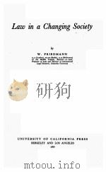 Law in a changing society（1959 PDF版）