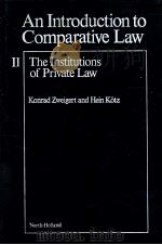 AN INTRODUCTION TO COMPARATIVE LAW VOLUME II（1977 PDF版）