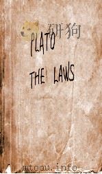 Plato the laws PDF电子版封面 Plato. with an English transla