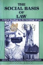 THE SOCIAL BASIS OF LAW  CRITICAL READINGS IN THE SOCIOLOGY OF LAW（1986 PDF版）