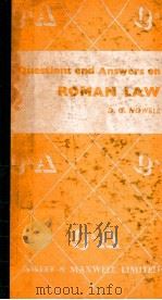 QUESTIONS AND ANSWERS ON ROMAN LAW（1963 PDF版）