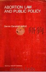 ABORTION LAW AND PUBLIC POLICY（1984 PDF版）