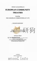 SWEET & MAXWELL'S EUROPEAN COMMUNITY TREATIES  FOURTH EDITION（1980 PDF版）